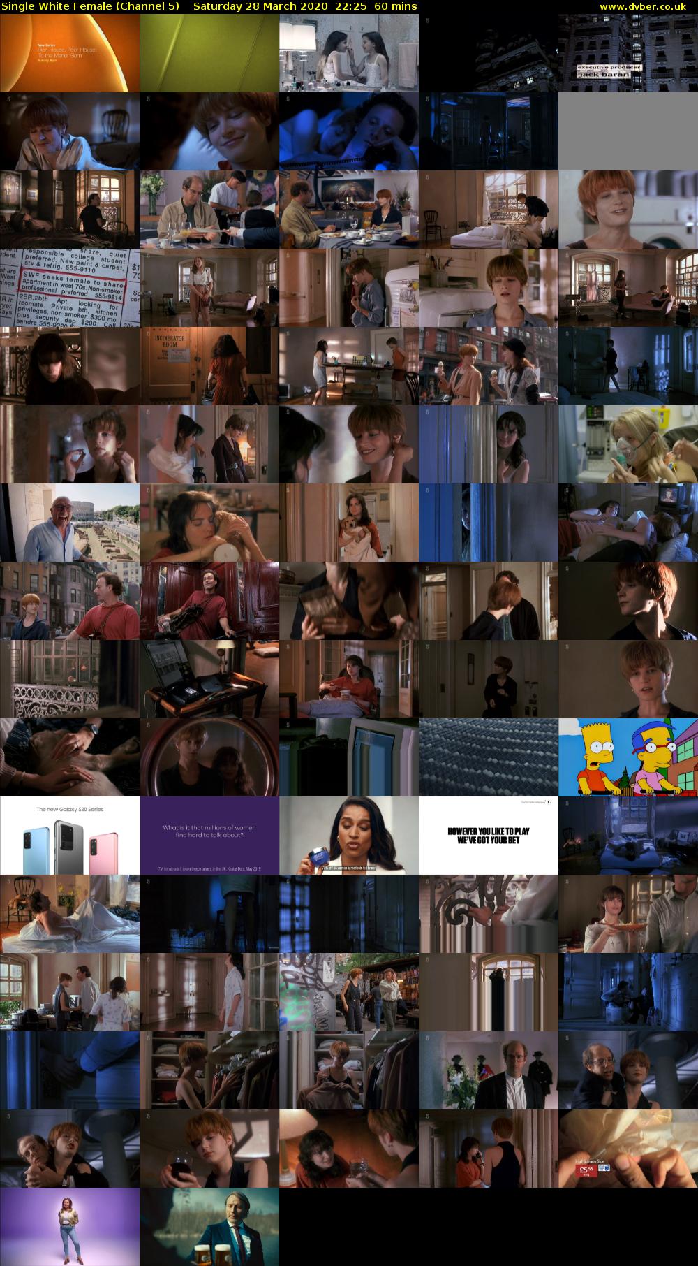 Single White Female (Channel 5) Saturday 28 March 2020 22:25 - 23:25