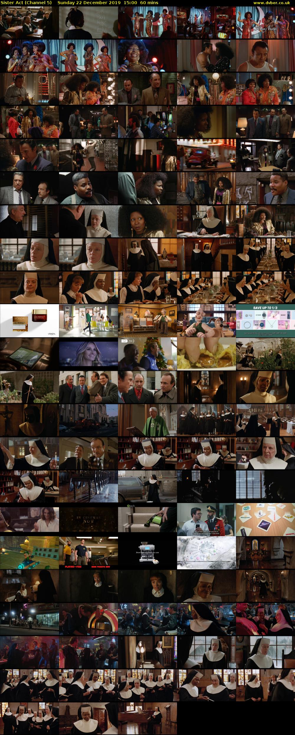 Sister Act (Channel 5) Sunday 22 December 2019 15:00 - 16:00