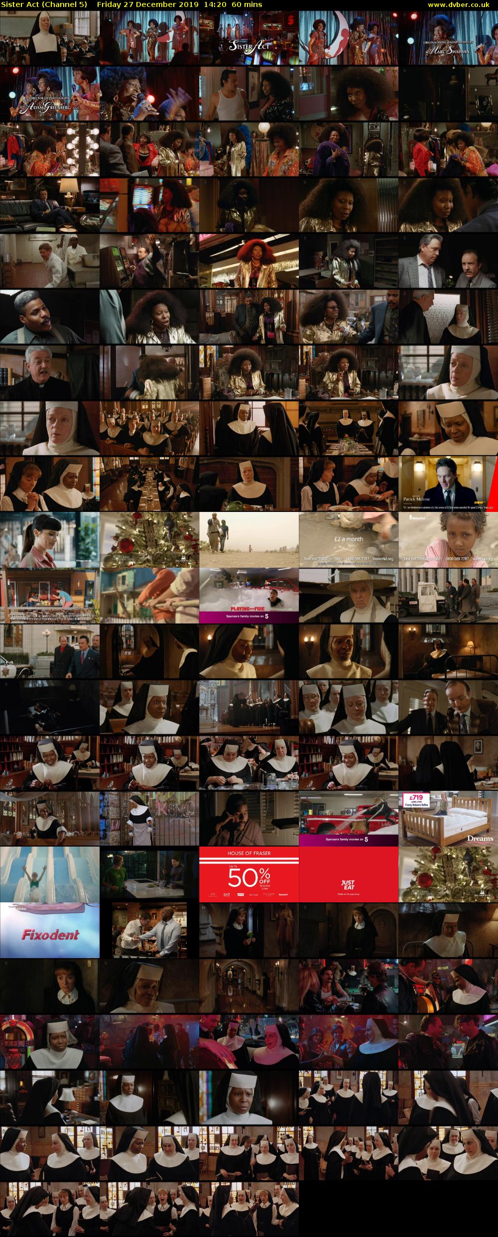 Sister Act (Channel 5) Friday 27 December 2019 14:20 - 15:20