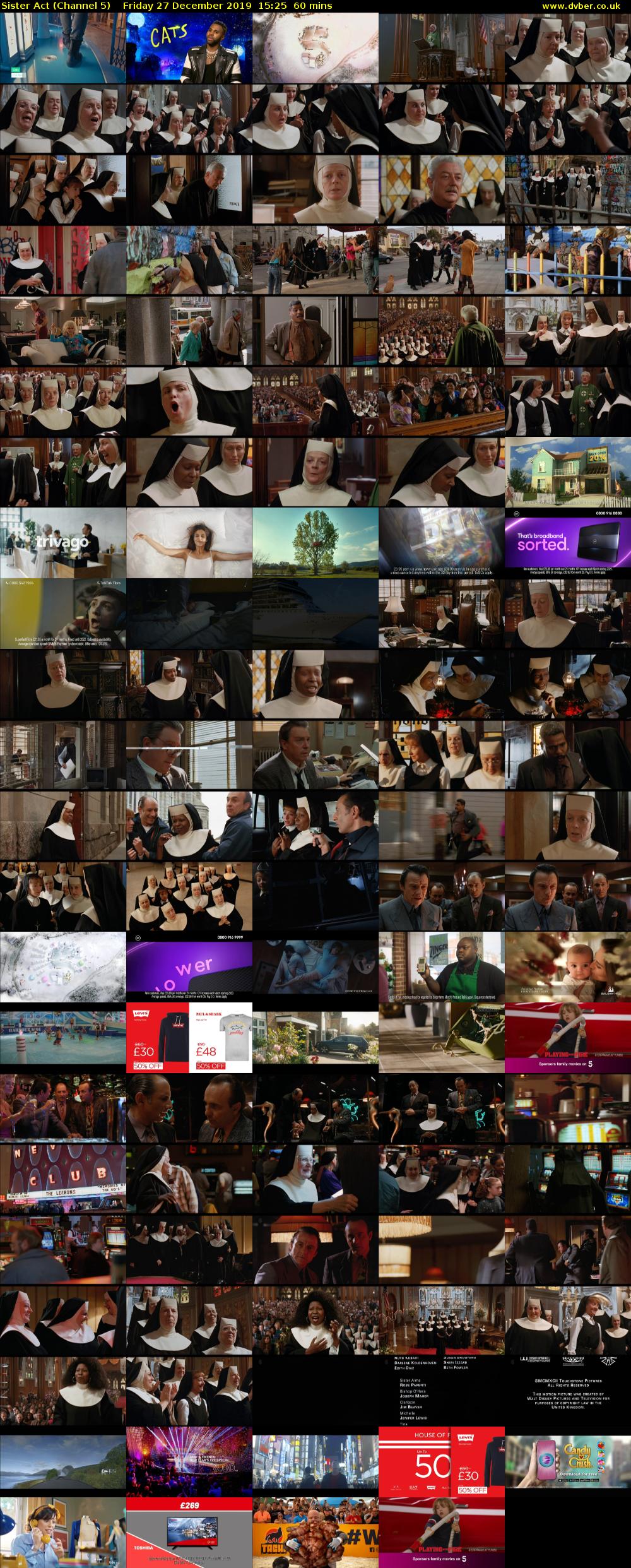 Sister Act (Channel 5) Friday 27 December 2019 15:25 - 16:25