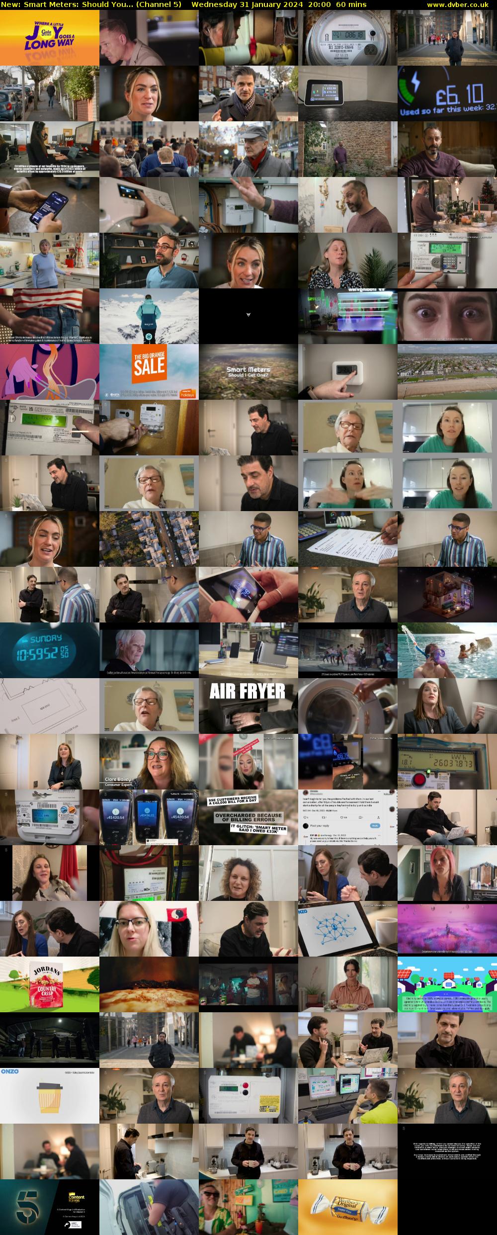Smart Meters: Should You... (Channel 5) Wednesday 31 January 2024 20:00 - 21:00