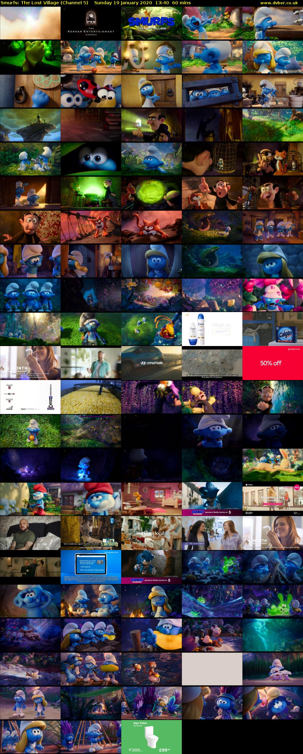 Smurfs: The Lost Village (Channel 5) Sunday 19 January 2020 13:40 - 14:40
