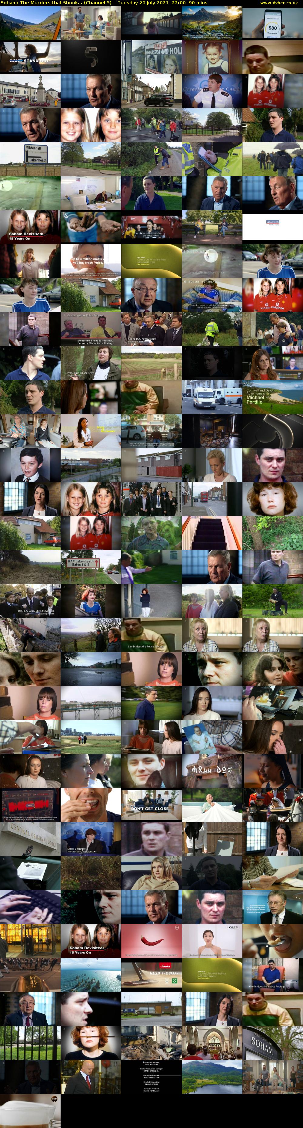 Soham: The Murders that Shook... (Channel 5) Tuesday 20 July 2021 22:00 - 23:30