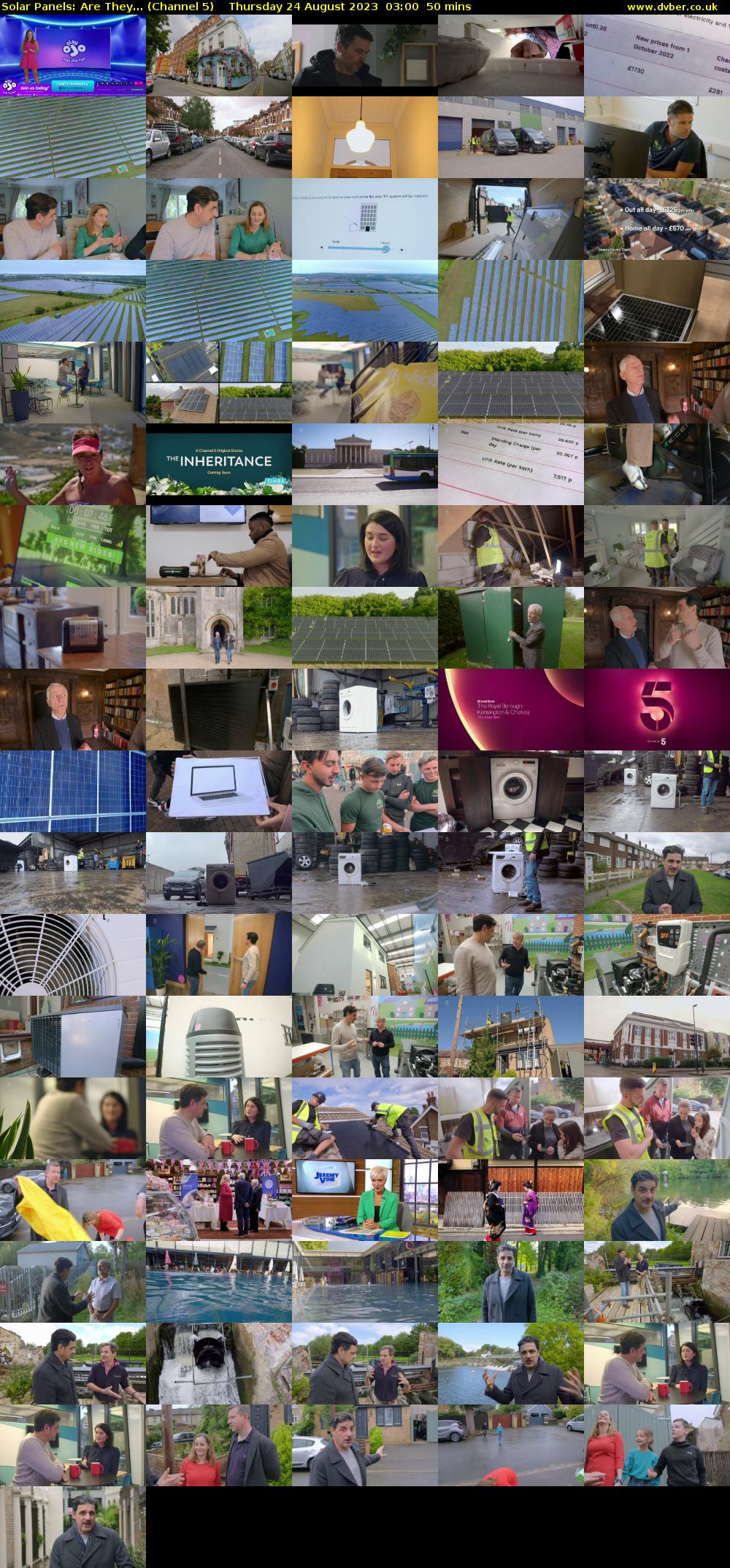 Solar Panels: Are They... (Channel 5) Thursday 24 August 2023 03:00 - 03:50
