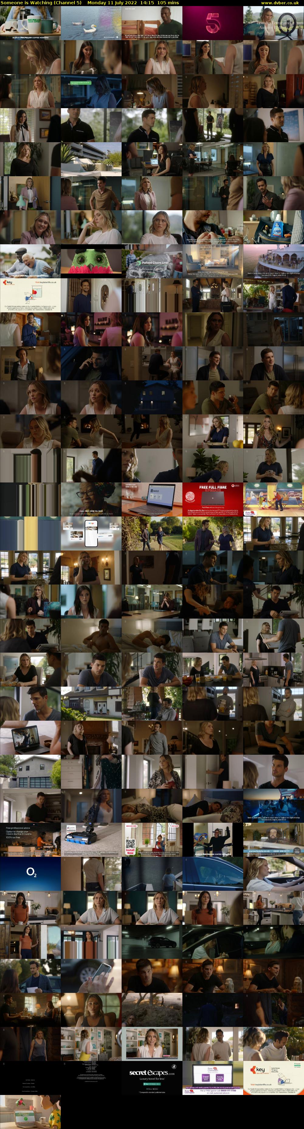 Someone is Watching (Channel 5) Monday 11 July 2022 14:15 - 16:00