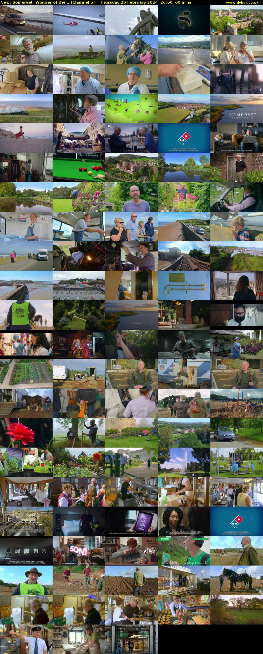 Somerset: Wonder of the... (Channel 5) Thursday 29 February 2024 20:00 - 21:00