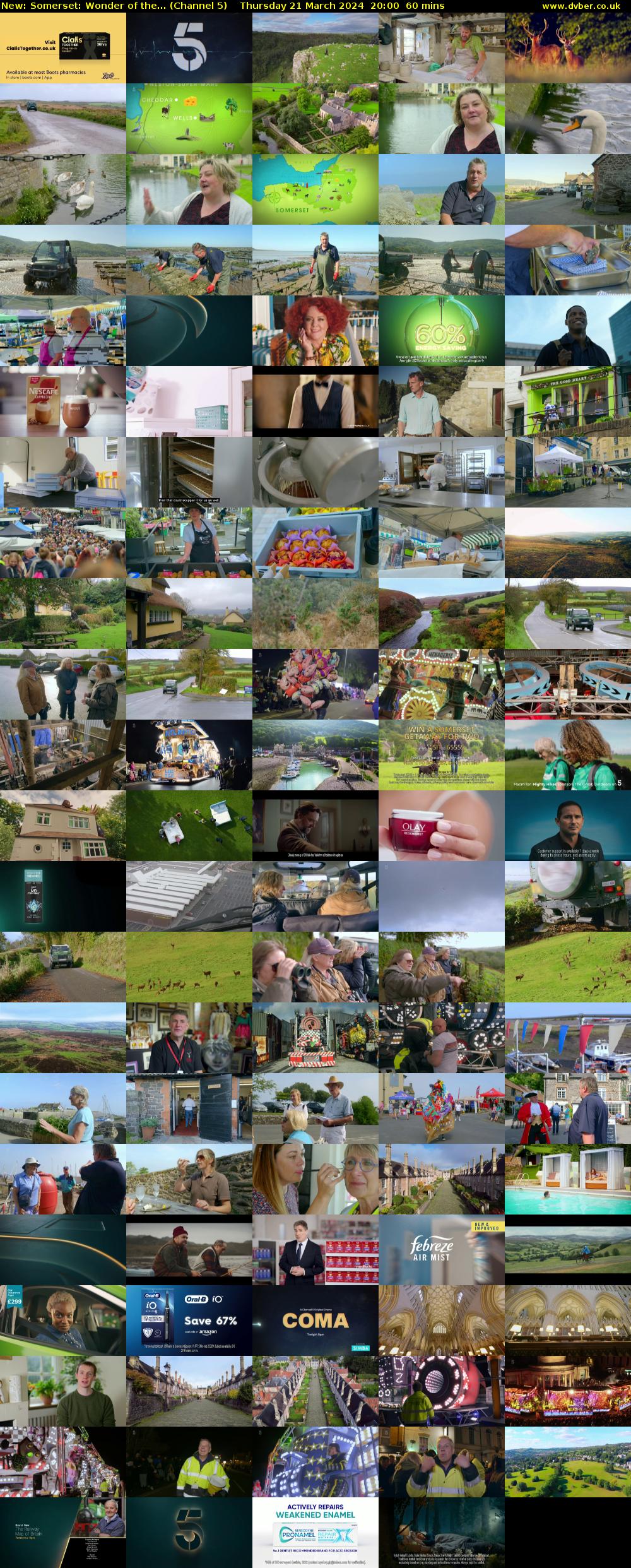 Somerset: Wonder of the... (Channel 5) Thursday 21 March 2024 20:00 - 21:00