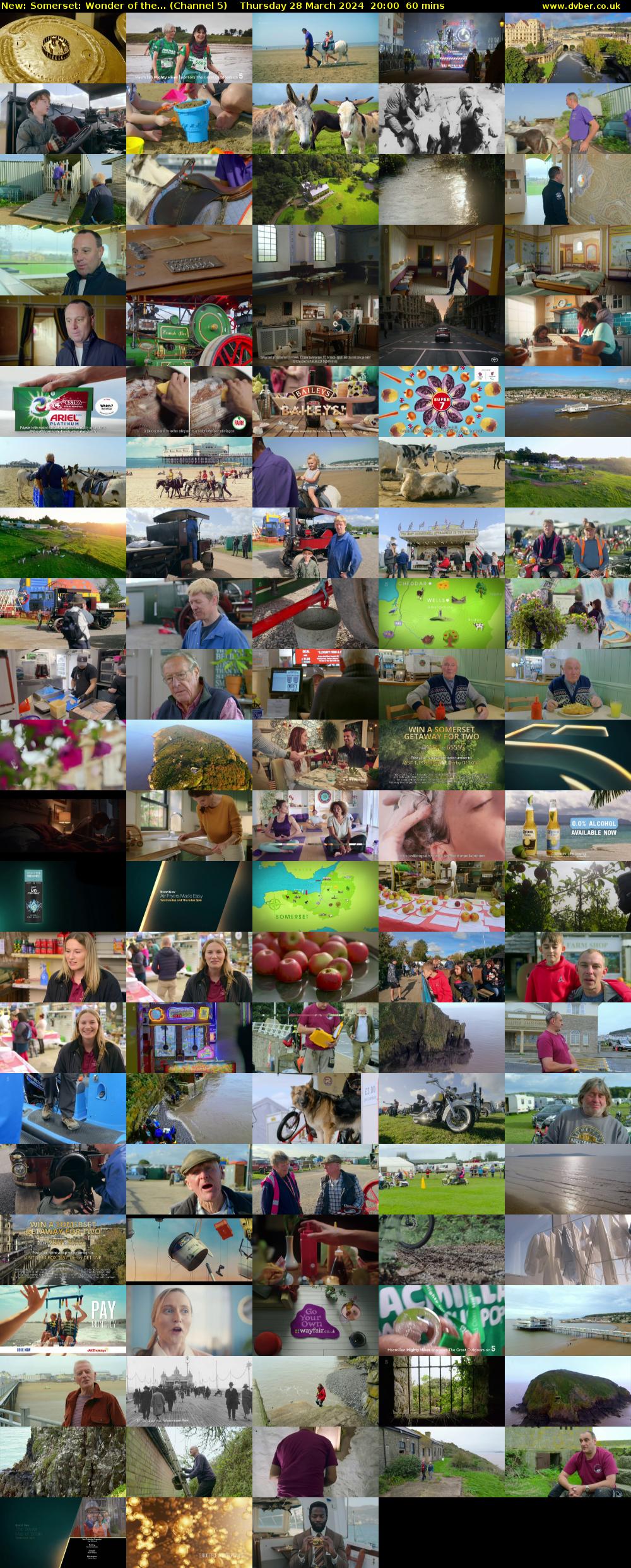 Somerset: Wonder of the... (Channel 5) Thursday 28 March 2024 20:00 - 21:00