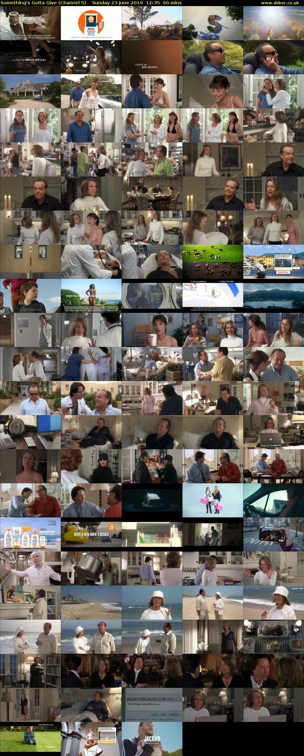 Something's Gotta Give (Channel 5) Sunday 23 June 2019 12:35 - 13:35