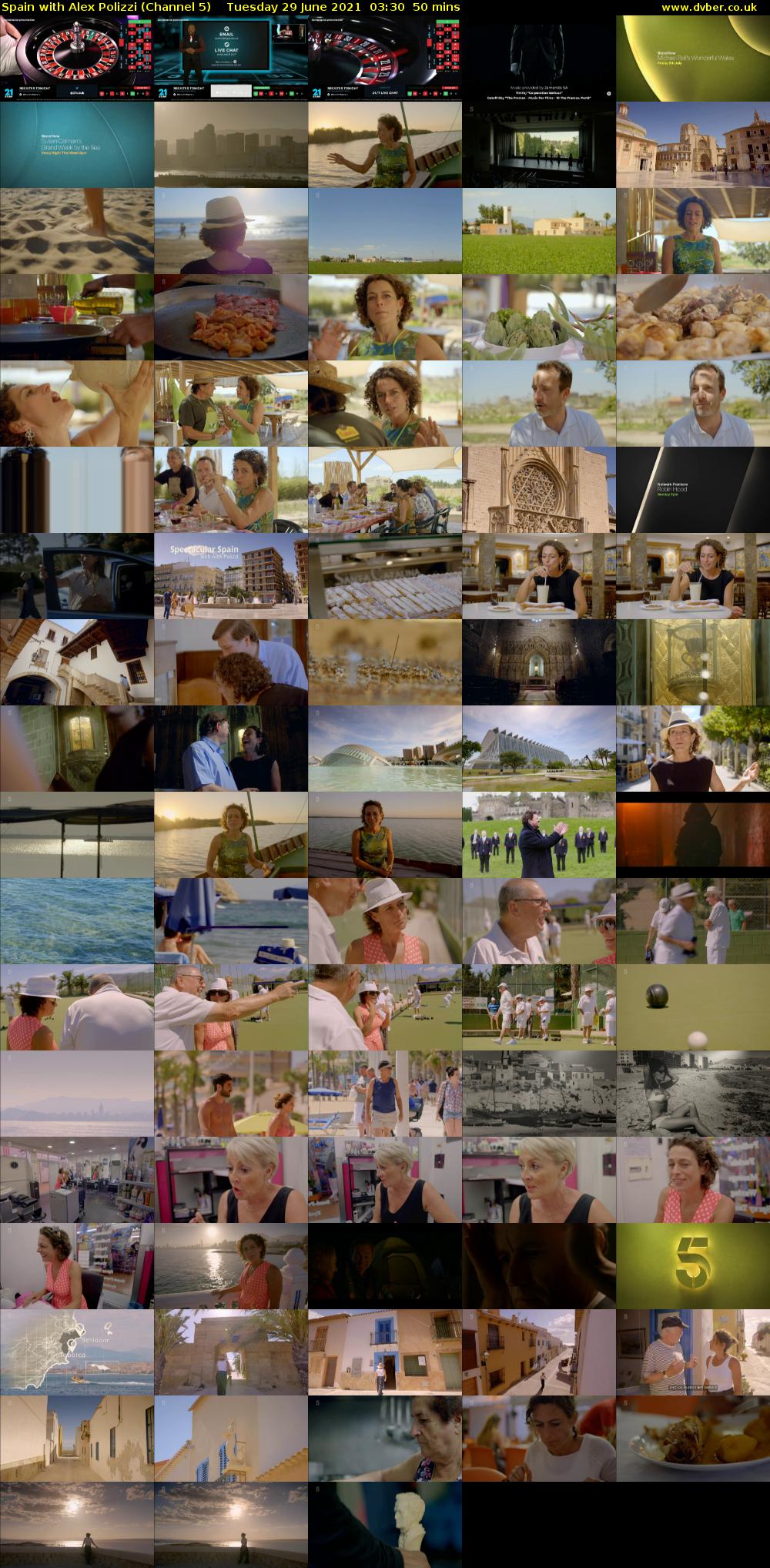 Spain with Alex Polizzi (Channel 5) Tuesday 29 June 2021 03:30 - 04:20