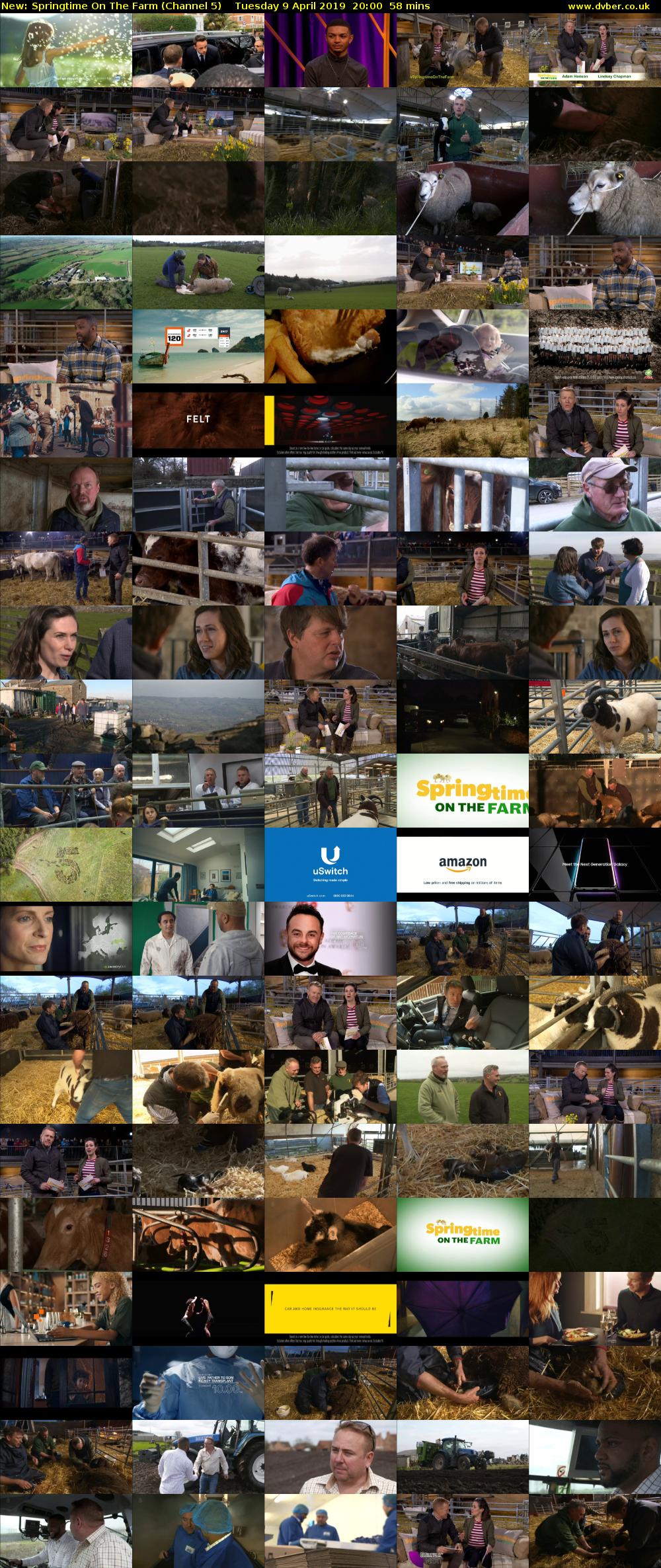 Springtime On The Farm (Channel 5) Tuesday 9 April 2019 20:00 - 20:58