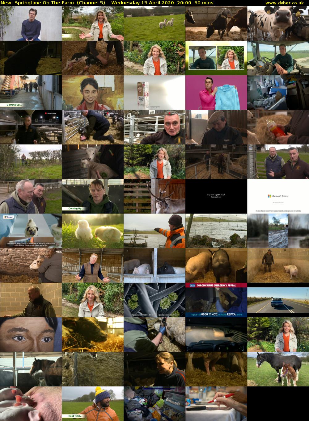 Springtime On The Farm (Channel 5) Wednesday 15 April 2020 20:00 - 21:00
