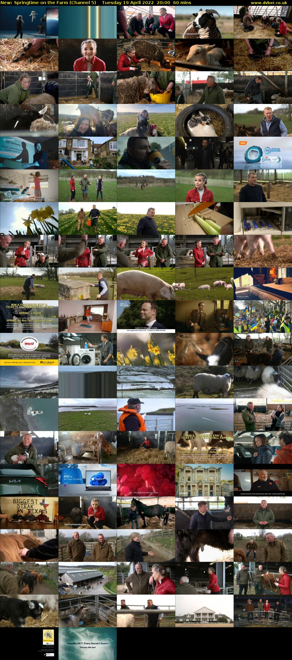 Springtime On The Farm (Channel 5) Tuesday 19 April 2022 20:00 - 21:00