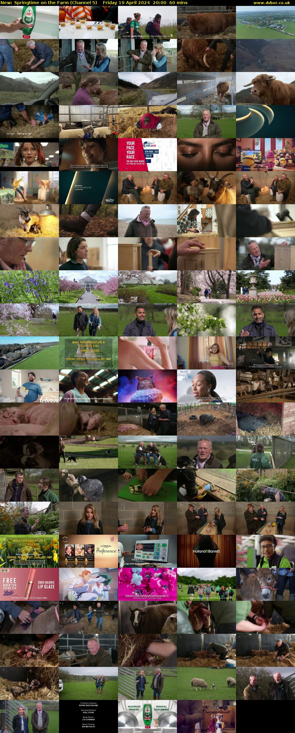 Springtime On The Farm (Channel 5) Friday 19 April 2024 20:00 - 21:00