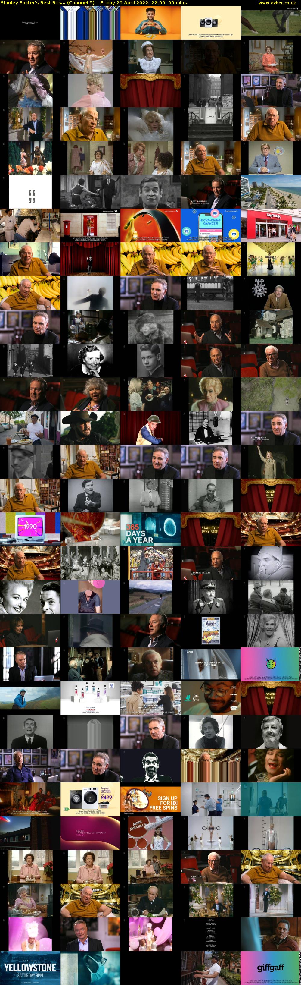 Stanley Baxter's Best Bits... (Channel 5) Friday 29 April 2022 22:00 - 23:30