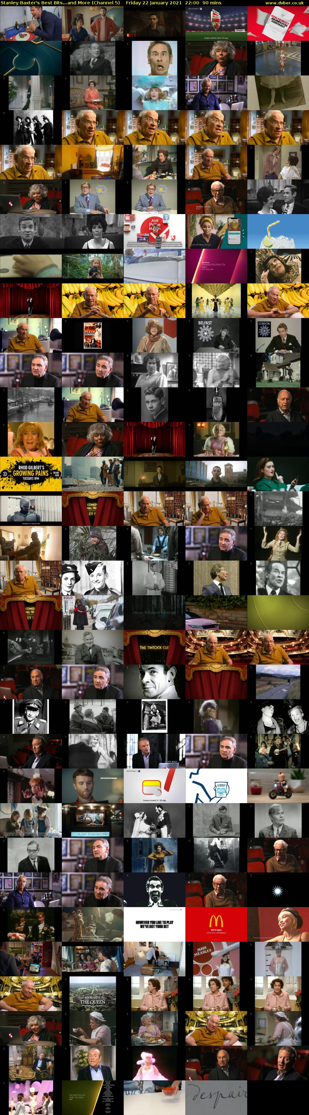 Stanley Baxter's Best Bits...and More (Channel 5) Friday 22 January 2021 22:00 - 23:30