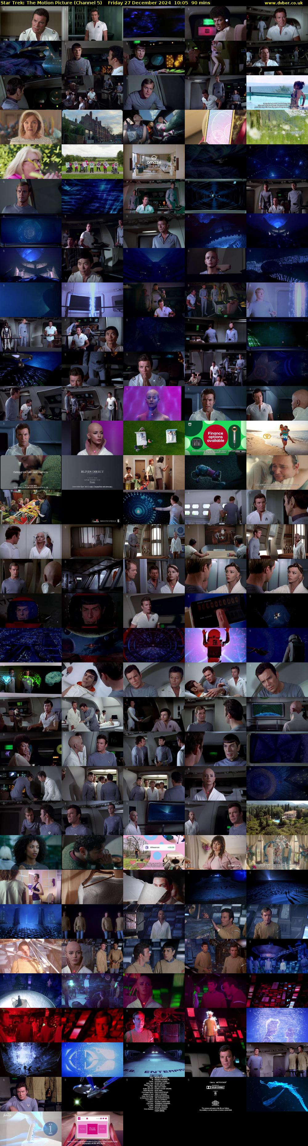 Star Trek: The Motion Picture (Channel 5) Friday 27 December 2024 10:05 - 11:35
