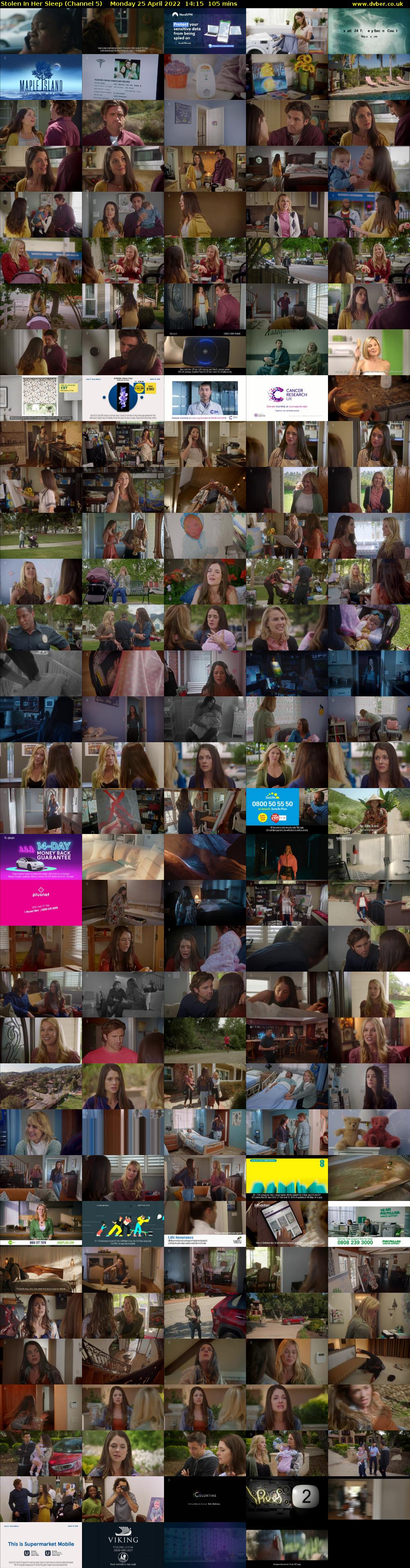 Stolen In Her Sleep (Channel 5) Monday 25 April 2022 14:15 - 16:00