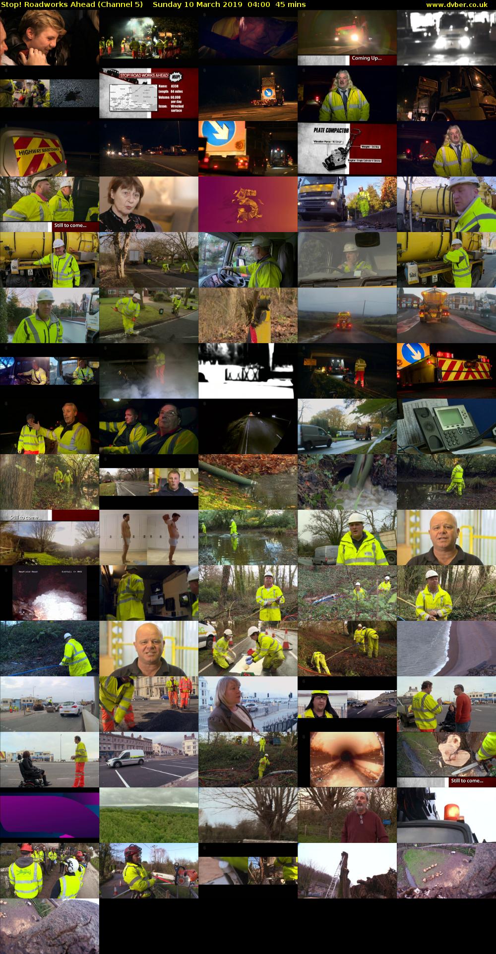 Stop! Roadworks Ahead (Channel 5) Sunday 10 March 2019 04:00 - 04:45