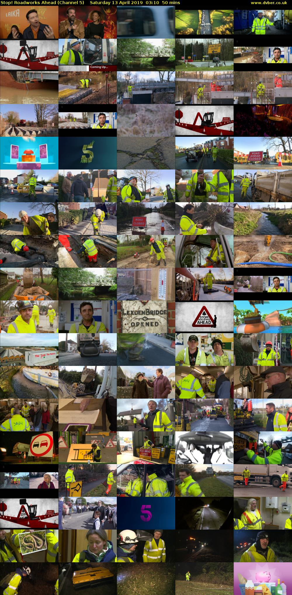 Stop! Roadworks Ahead (Channel 5) Saturday 13 April 2019 03:10 - 04:00