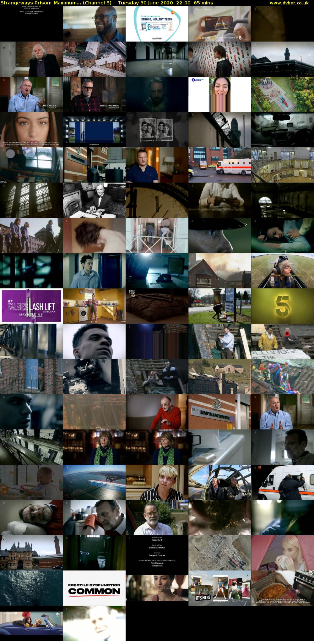 Strangeways Prison: Maximum... (Channel 5) Tuesday 30 June 2020 22:00 - 23:05