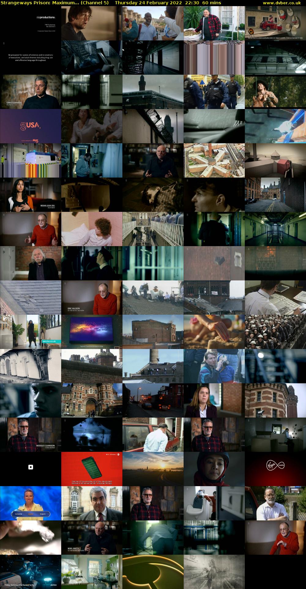 Strangeways Prison: Maximum... (Channel 5) Thursday 24 February 2022 22:30 - 23:30