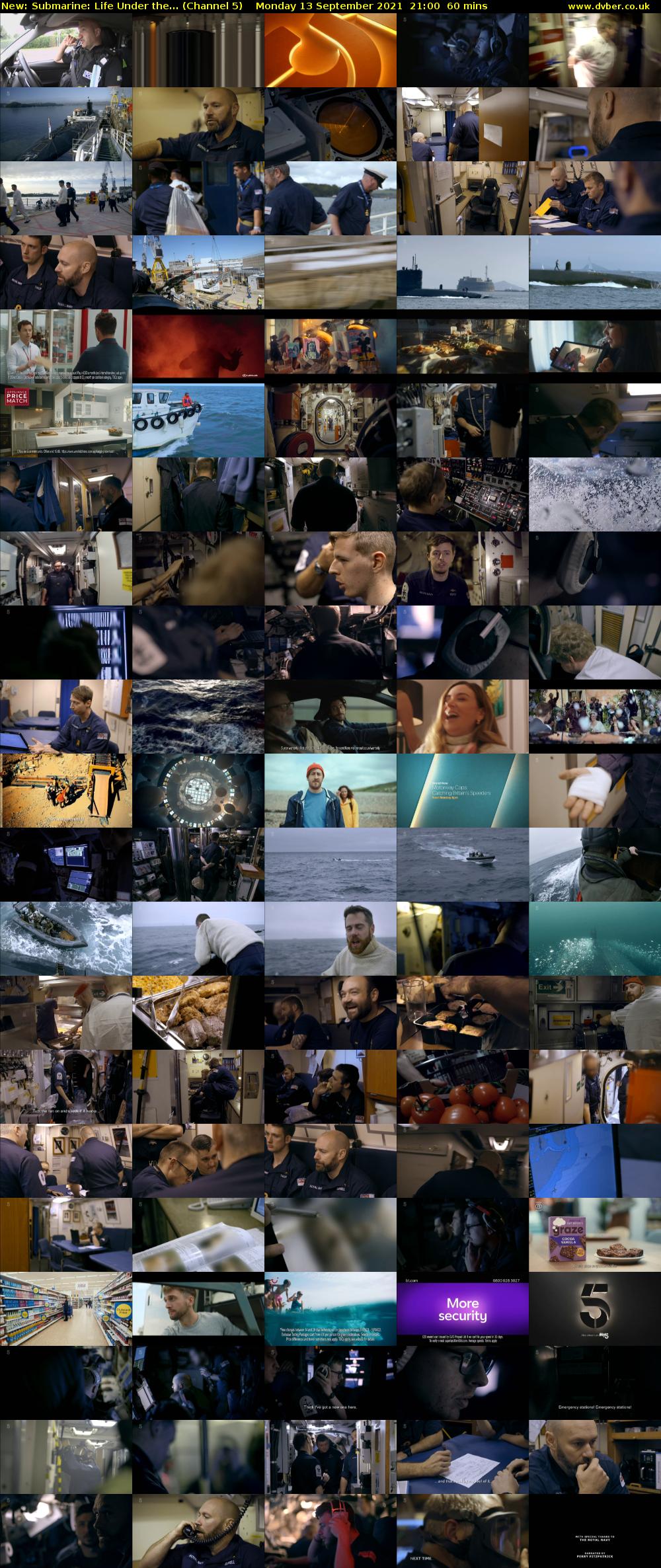 Submarine: Life Under the... (Channel 5) Monday 13 September 2021 21:00 - 22:00