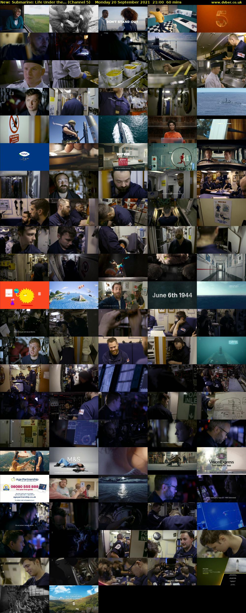 Submarine: Life Under the... (Channel 5) Monday 20 September 2021 21:00 - 22:00