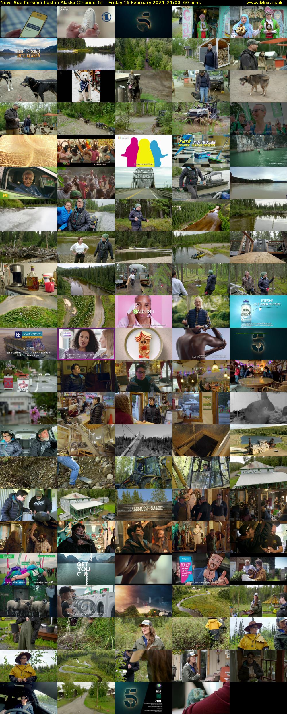 Sue Perkins: Lost In Alaska (Channel 5) Friday 16 February 2024 21:00 - 22:00