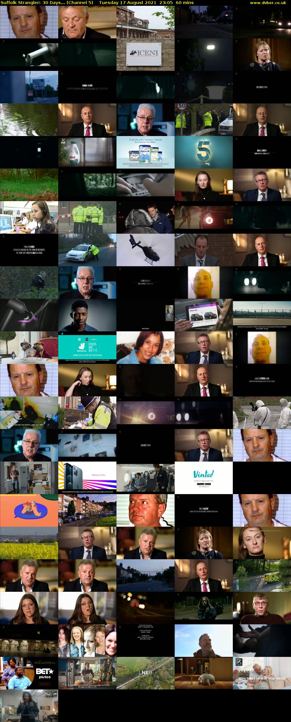 Suffolk Strangler: 30 Days... (Channel 5) Tuesday 17 August 2021 23:05 - 00:05