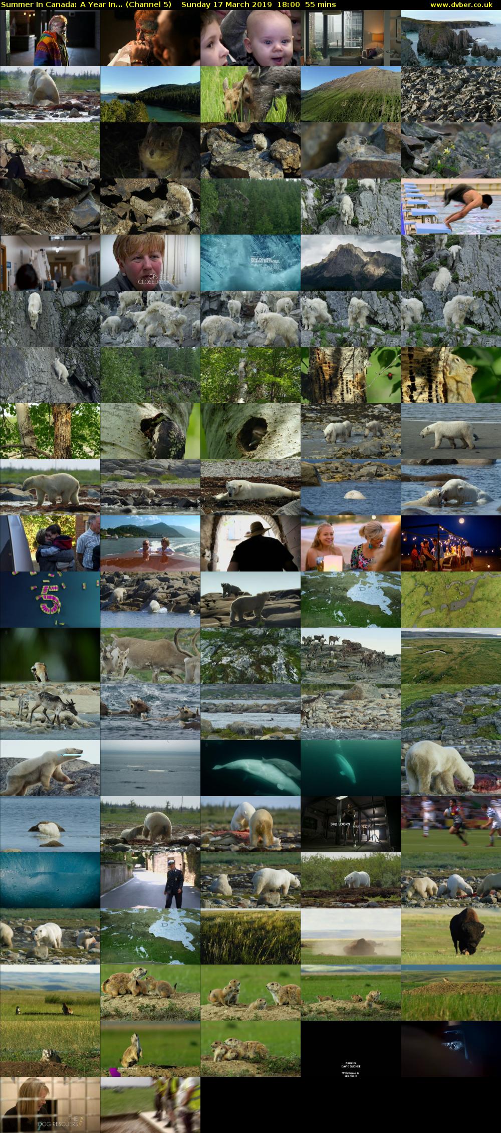 Summer In Canada: A Year In... (Channel 5) Sunday 17 March 2019 18:00 - 18:55