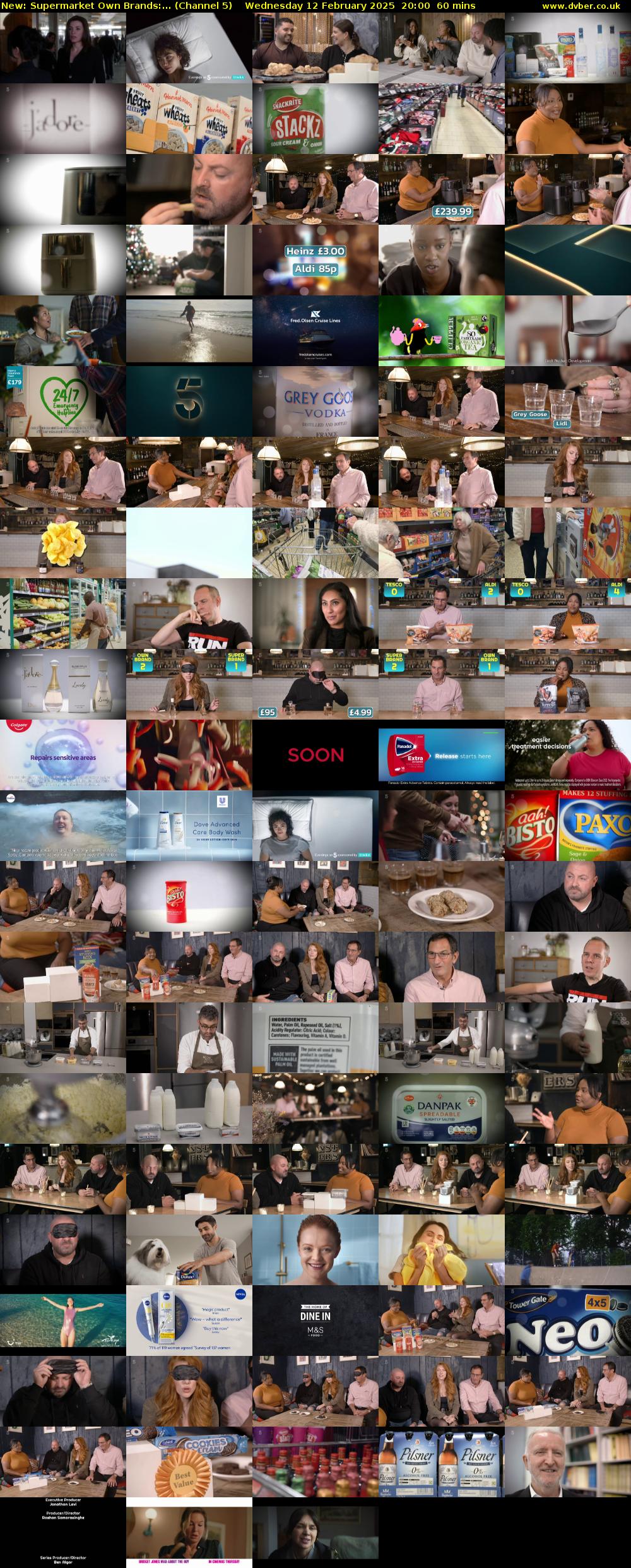 Supermarket Own Brands:... (Channel 5) Wednesday 12 February 2025 20:00 - 21:00