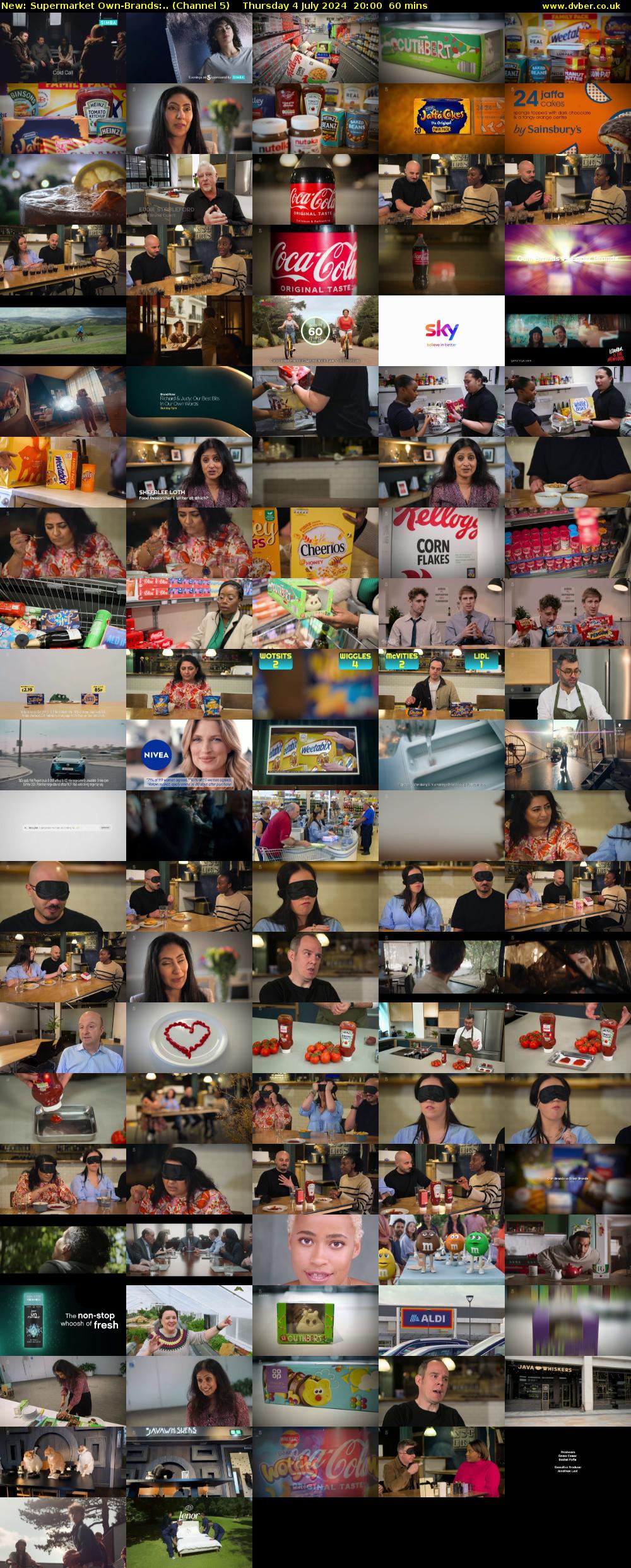 Supermarket Own-Brands:.. (Channel 5) Thursday 4 July 2024 20:00 - 21:00