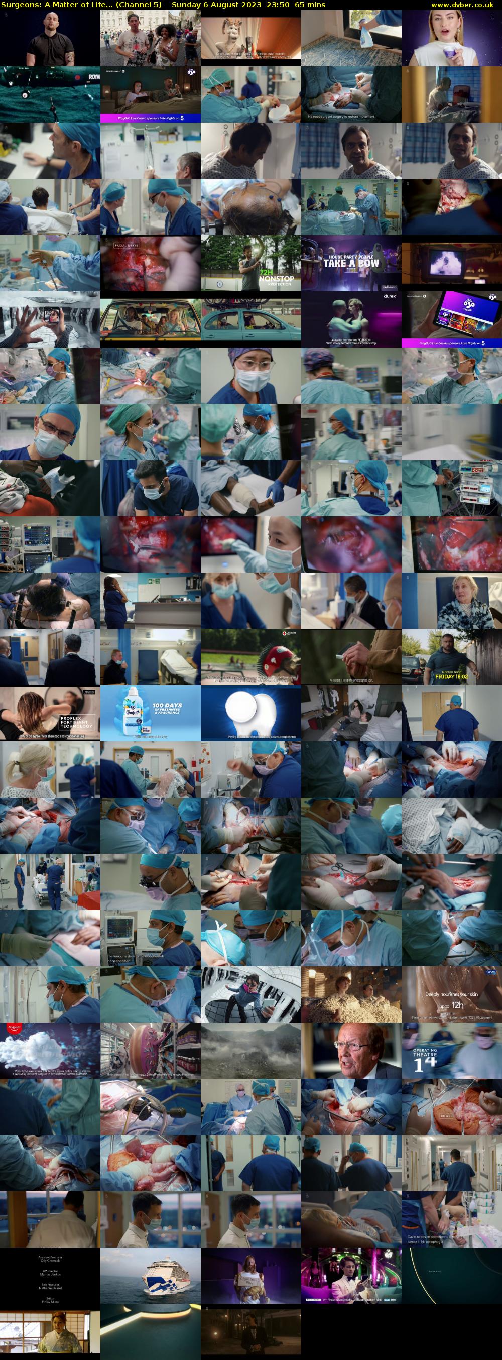 Surgeons: A Matter of Life... (Channel 5) Sunday 6 August 2023 23:50 - 00:55