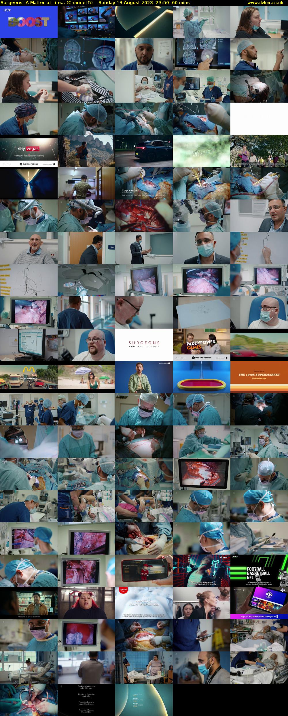 Surgeons: A Matter of Life... (Channel 5) Sunday 13 August 2023 23:50 - 00:50