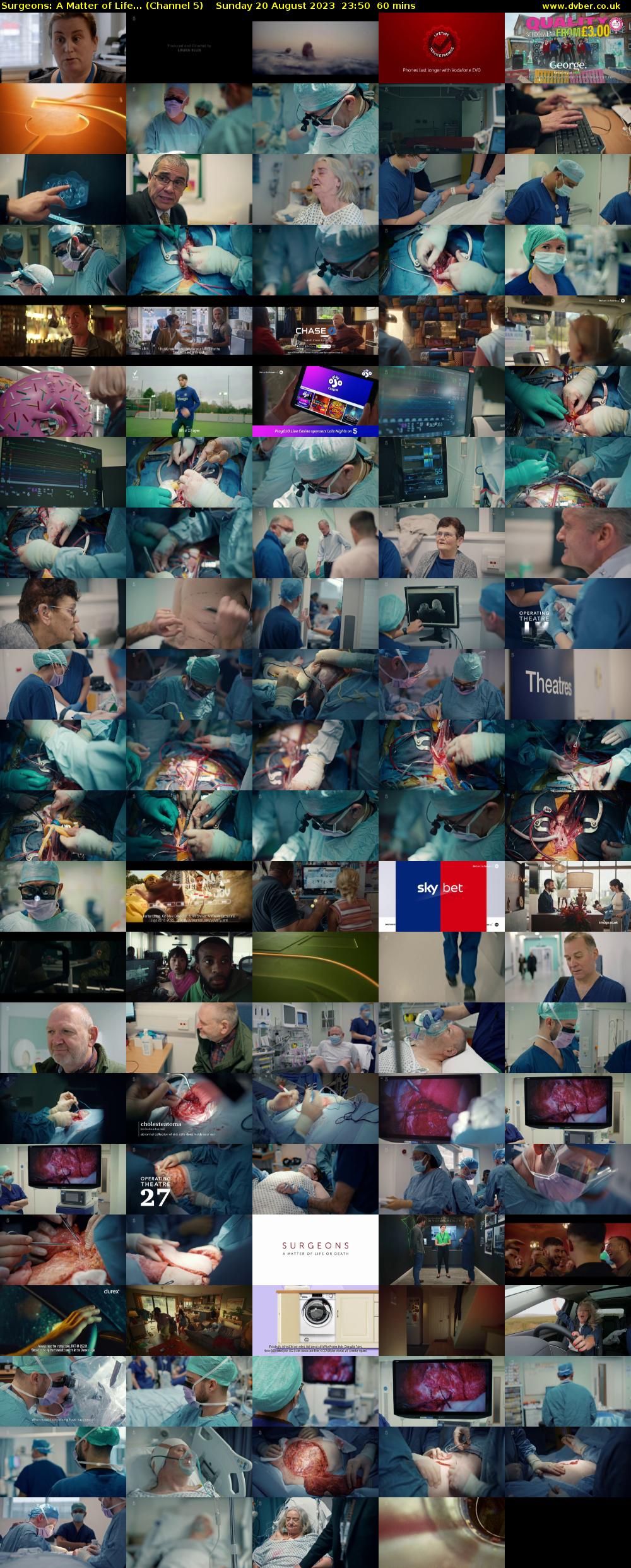 Surgeons: A Matter of Life... (Channel 5) Sunday 20 August 2023 23:50 - 00:50
