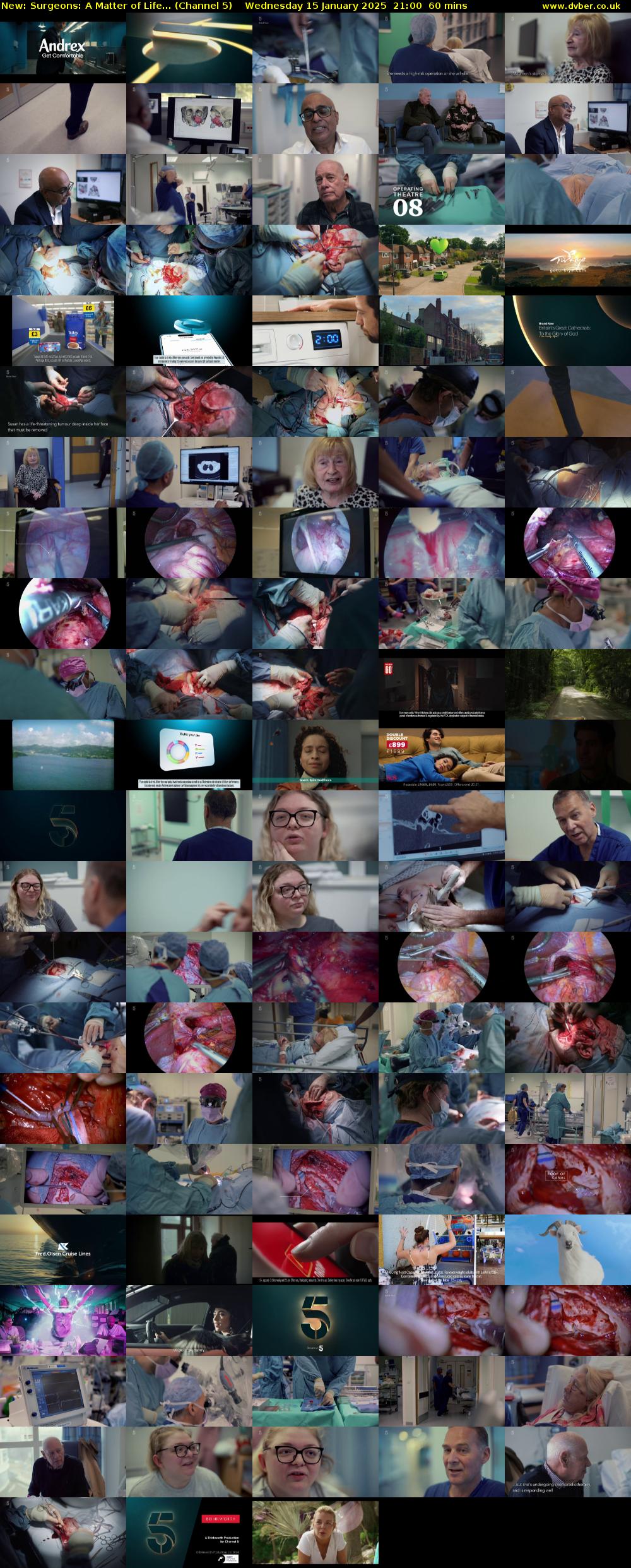 Surgeons: A Matter of Life... (Channel 5) Wednesday 15 January 2025 21:00 - 22:00