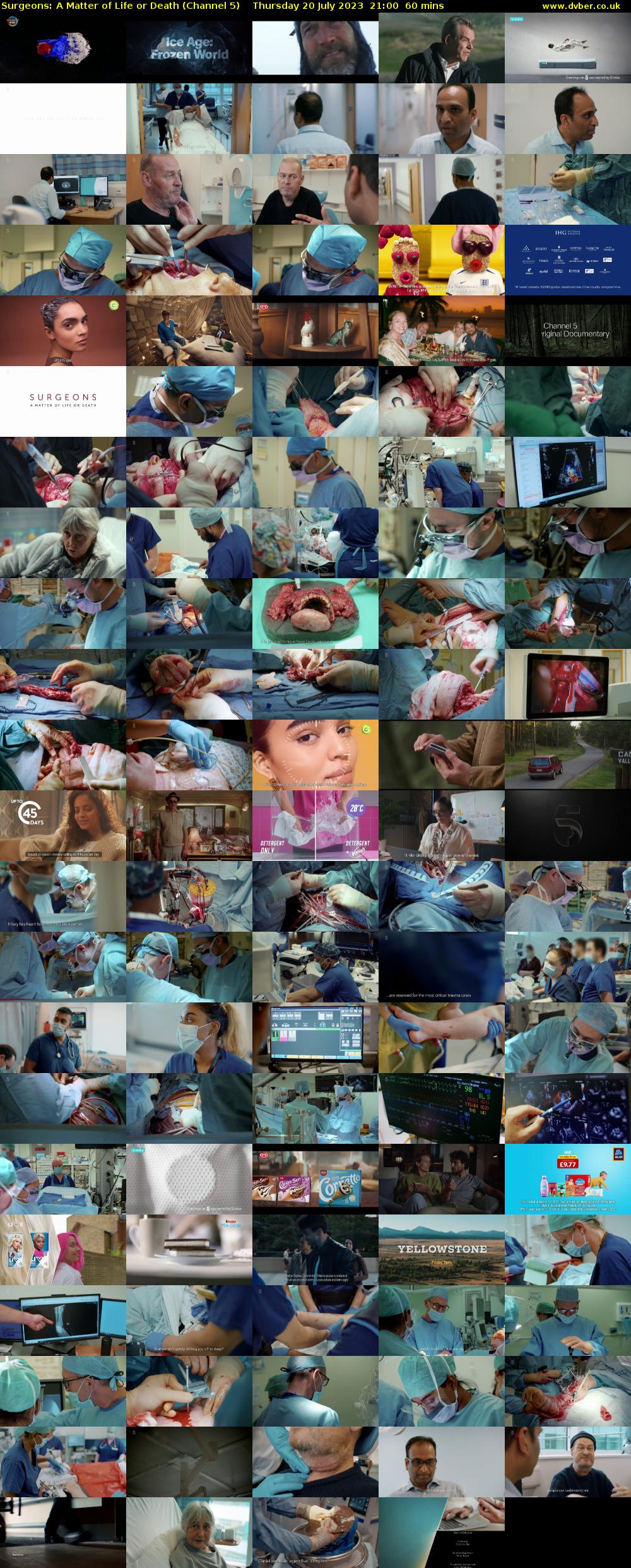 Surgeons: A Matter of Life or Death (Channel 5) Thursday 20 July 2023 21:00 - 22:00