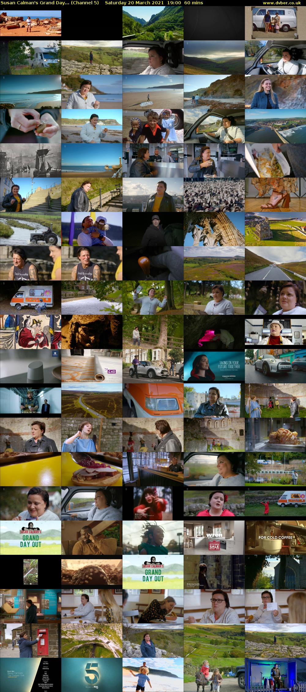 Susan Calman's Grand Day... (Channel 5) Saturday 20 March 2021 19:00 - 20:00