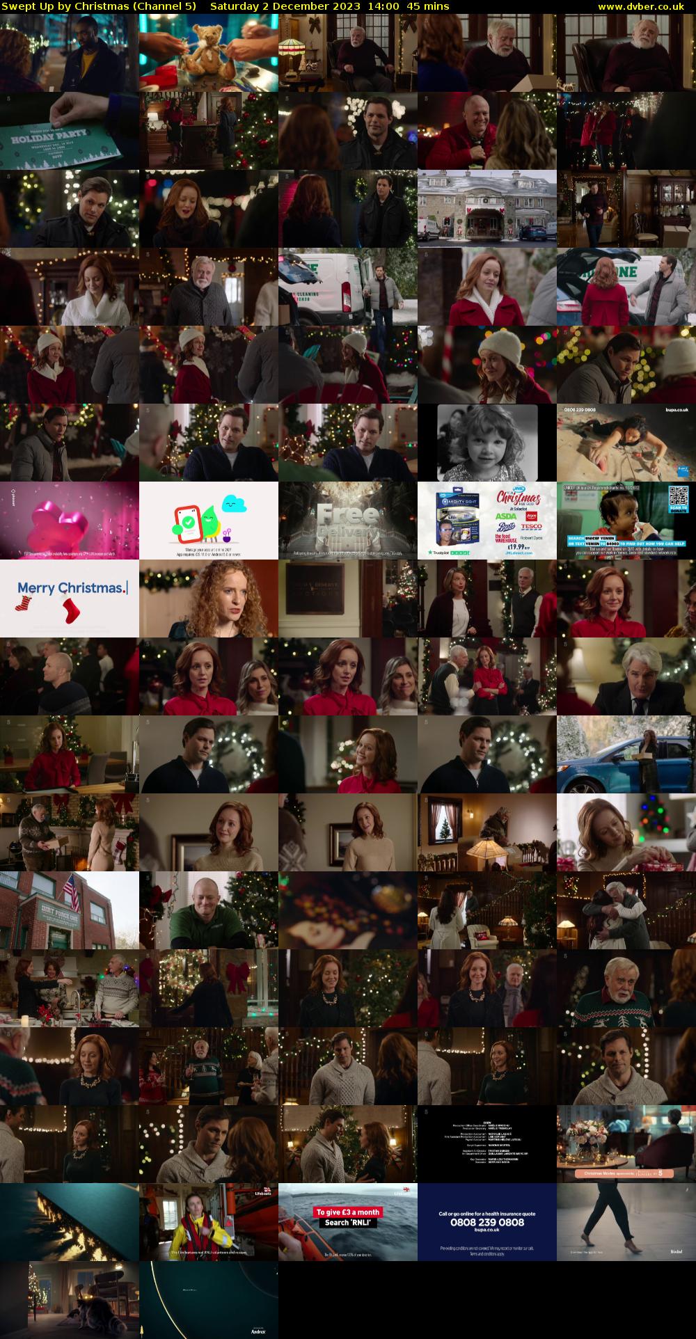 Swept Up by Christmas (Channel 5) Saturday 2 December 2023 14:00 - 14:45