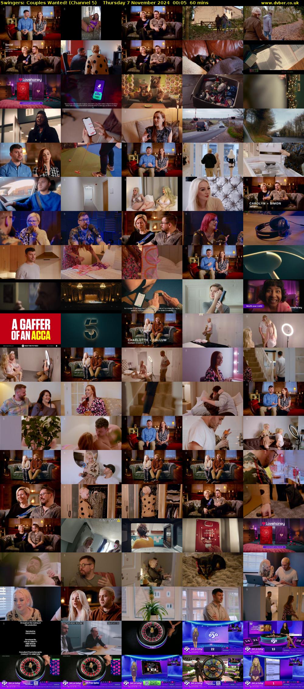 Swingers: Couples Wanted! (Channel 5) Thursday 7 November 2024 00:05 - 01:05