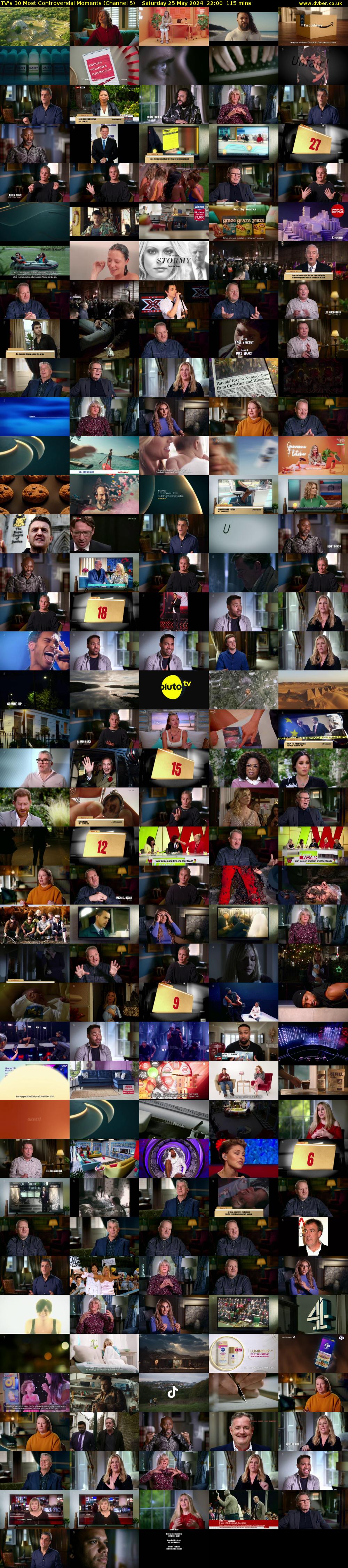 TV's 30 Most Controversial Moments (Channel 5) Saturday 25 May 2024 22:00 - 23:55