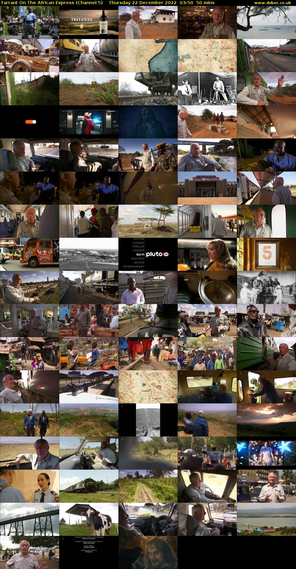 Tarrant On The African Express (Channel 5) Thursday 22 December 2022 03:50 - 04:40