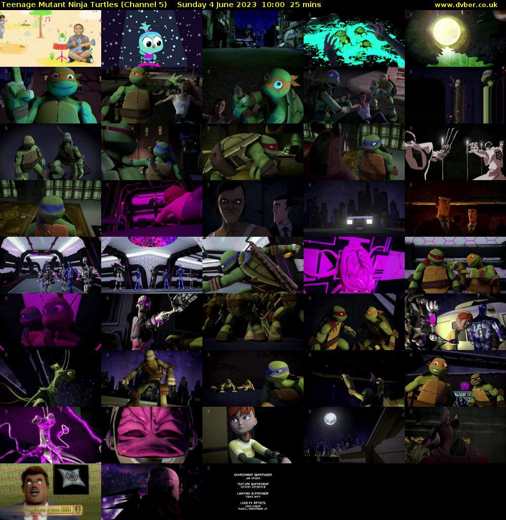 Teenage Mutant Ninja Turtles (Channel 5) Sunday 4 June 2023 10:00 - 10:25