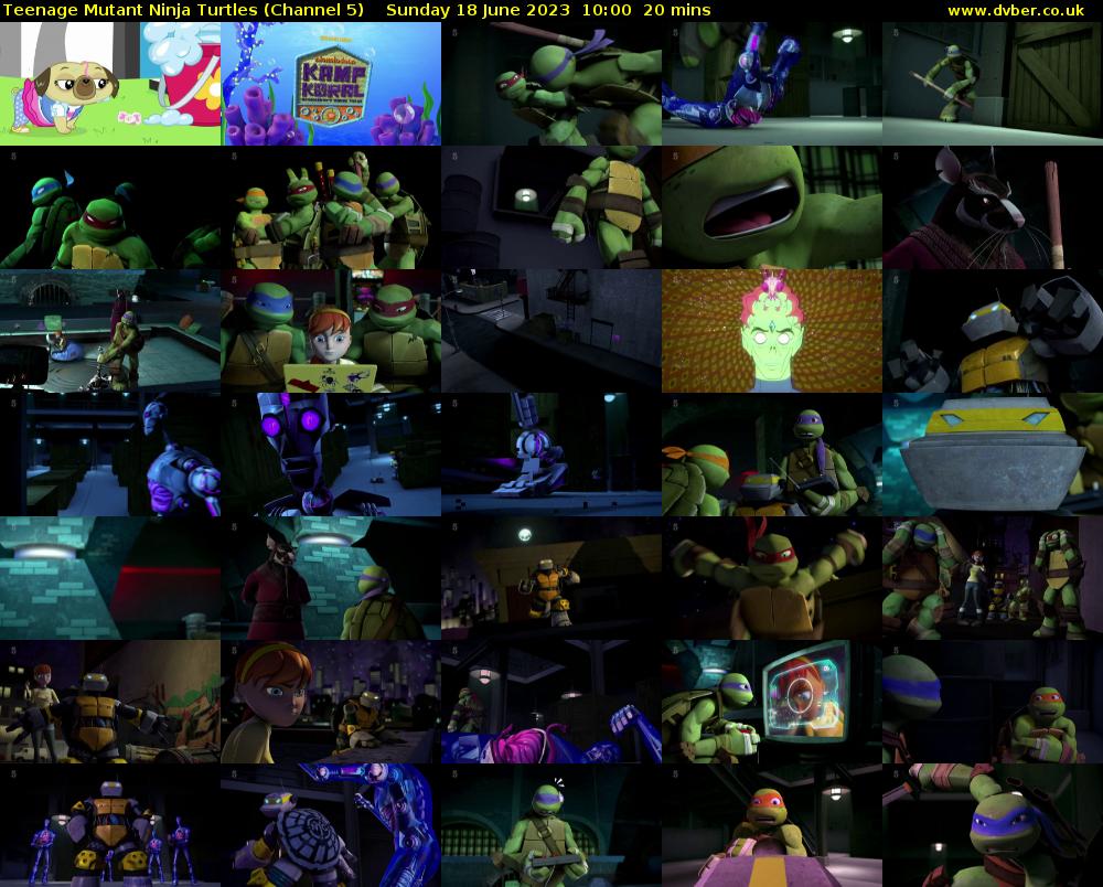 Teenage Mutant Ninja Turtles (Channel 5) Sunday 18 June 2023 10:00 - 10:20