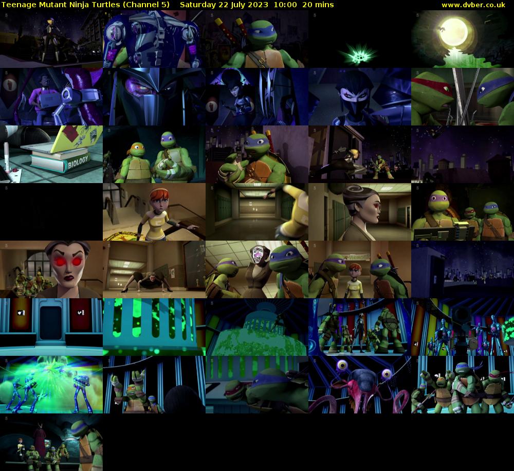 Teenage Mutant Ninja Turtles (Channel 5) Saturday 22 July 2023 10:00 - 10:20