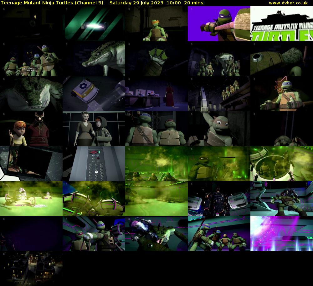 Teenage Mutant Ninja Turtles (Channel 5) Saturday 29 July 2023 10:00 - 10:20