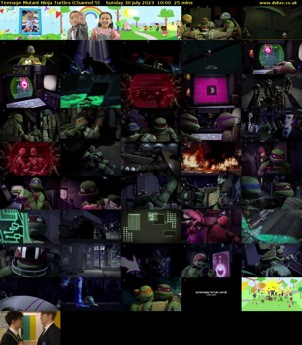 Teenage Mutant Ninja Turtles (Channel 5) Sunday 30 July 2023 10:00 - 10:25