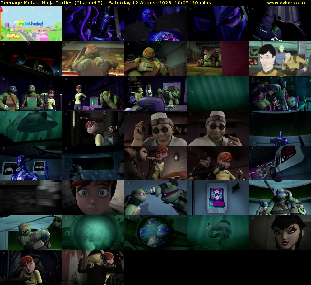 Teenage Mutant Ninja Turtles (Channel 5) Saturday 12 August 2023 10:05 - 10:25