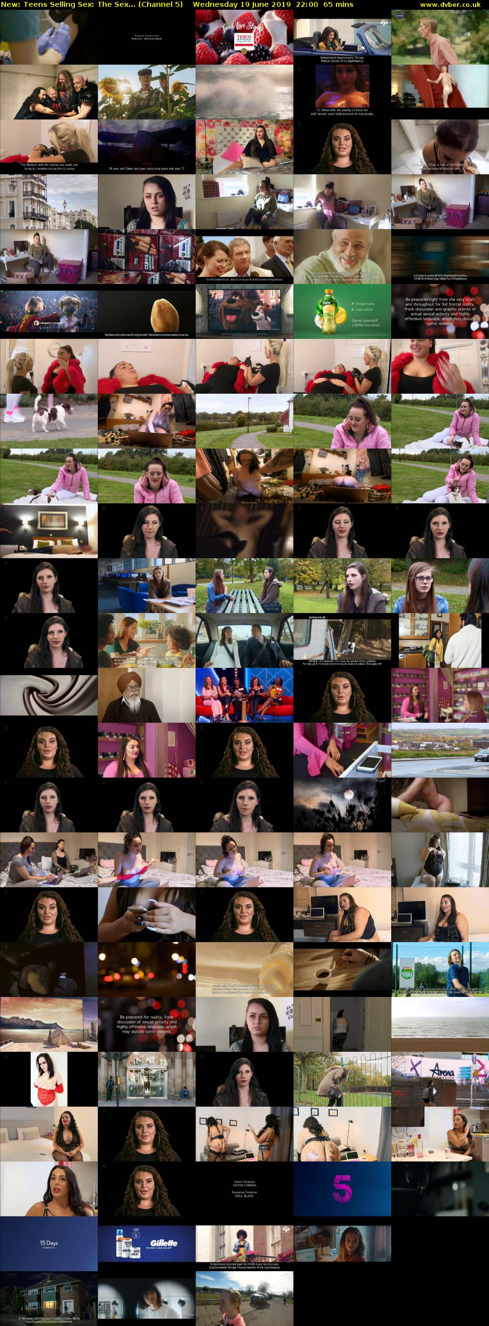 Teens Selling Sex: The Sex... (Channel 5) Wednesday 19 June 2019 22:00 - 23:05